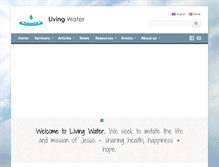 Tablet Screenshot of livingwater.no